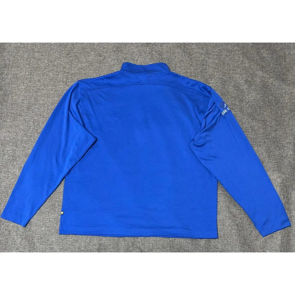 Cuffy's Mens XL Pullover Blue Quarter Zip Cape Cod Performance